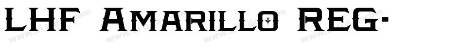 LHF Amarillo REG字体转换